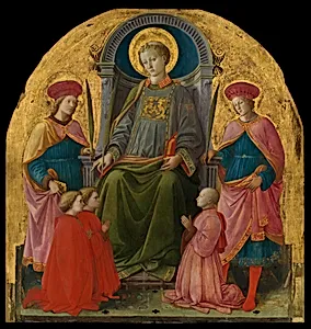 Saint Lawrence Enthroned with Saints and Donors