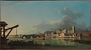 The Building of Westminster Bridge by Samuel Scott