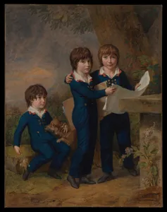 The Children of Martin Anton Heckscher: Johann Gustav Wilhelm Moritz (1797–1865), Carl Martin Adolph (1796–1850), and Leopold (born 1792)