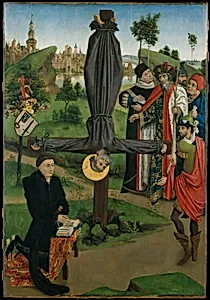 The Crucifixion of Saint Peter with a Donor; The Legend of Saint Anthony Abbot with a Donor; The Annunciation by Northern French Painter