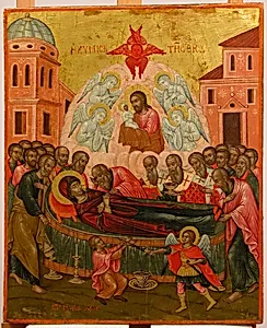 The Dormition of the Virgin by Ioannes Mokos
