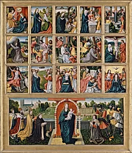The Fifteen Mysteries and the Virgin of the Rosary