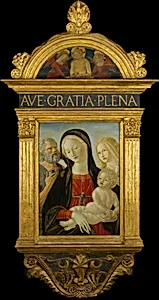The Man of Sorrows with Two Angels