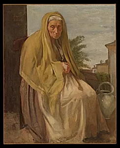 The Old Italian Woman by Edgar Degas