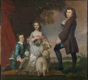 Thomas (1740–1825) and Martha Neate (1741–after 1795) with His Tutor, Thomas Needham