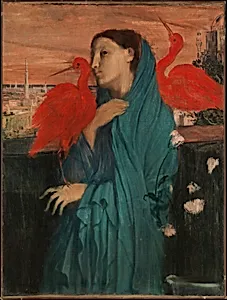 Young Woman with Ibis by Edgar Degas