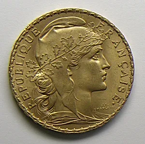 20-franc piece of the French Republic, 1907