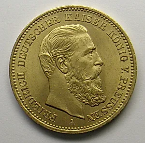 20-mark piece, Frederick I, German Emperor, 1888