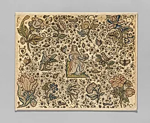 A lady in a garden