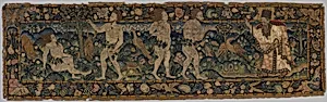 Adam and Eve Making Garments of Leaves; God Admonishing Adam and Eve for their Transgression (one of a set of three)