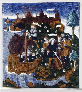 Aeneas Builds a Fleet Near Antandrus, at the Foot of Mount Ida (Aeneid, Book III)