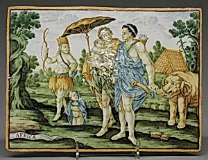 Africa (part of a set) by Castelli|Charles Le Brun|Frederick de Wit