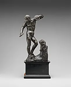 Antique-style Statuette of Young Satyr with Cymbals