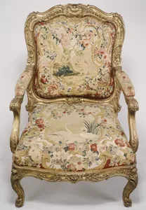 Armchair (fauteuil à la reine) (part of a set)
