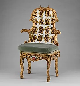 Armchair (one of a pair) (part of a set)