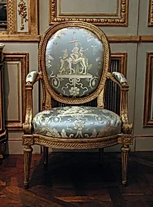 Armchair (one of four) (part of a set) by Louis Delanois
