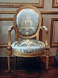 Armchair (one of four) (part of a set) by Louis Delanois
