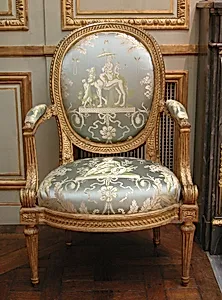 Armchair (one of four) (part of a set) by Louis Delanois