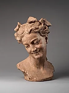 Bacchante with lowered eyes
