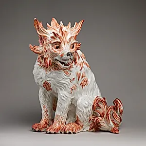 Bolognese dog by Johann Gottlieb Kirchner|Meissen Manufactory