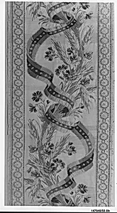 Border of woven silk