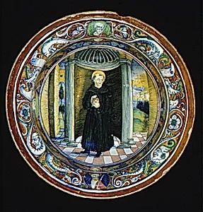 Bowl with Saint Nicholas of Tolentino by Unknown Artist