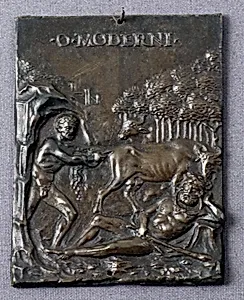 Cacus Stealing the Oxen of Hercules by Moderno (Galeazzo Mondella)