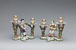 Candelabrum (one of a pair) by Vienna|Claudius Innocentius Du Paquier period