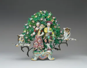 Candelabrum with figures of Spring and Winter (one of a pair)