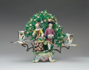Candelabrum with figures of Summer and Autumn (one of a pair)