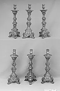 Candlestick (one of a set of six) by Unknown Artist