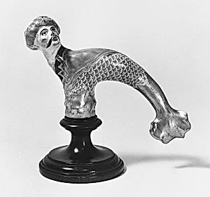 Cane handle by Kloster-Veilsdorf Porcelain Manufactory