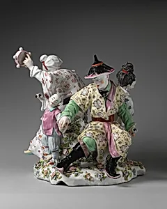 Chinese musicians by Chelsea Porcelain Manufactory|Joseph Willems