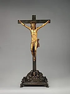 Crucifix on a Golgotha base by Giuseppe de' Levi|Unidentified