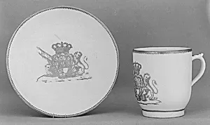 Cup and saucer by Vinovo Porcelain Manufactory|Gioannetti period