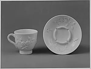 Cup and saucer by Saint-Cloud factory
