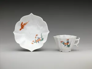 Cup and saucer by Meissen Manufactory