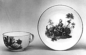 Cup and saucer by Meissen Manufactory