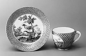 Cup and saucer (goblet Hebert et soucoupe) (part of a service) by Sèvres Manufactory|François-Joseph Aloncle