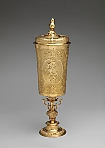 Cup with cover by Elkington & Co.