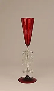 Cup with seahorse stem