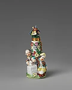 Cupid at the grindstone by Chelsea Porcelain Manufactory