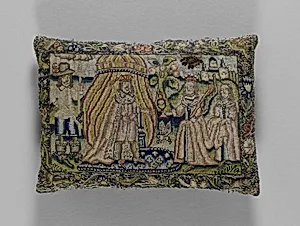 Cushion with Solomon and Sheba