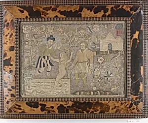 Cushion with Susanna and the Elders