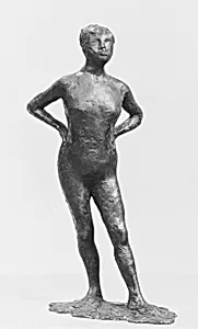 Dancer at Rest, Hands on Her Hips, Left Leg Forward by Edgar Degas|A.-A. Hébrard et Cie