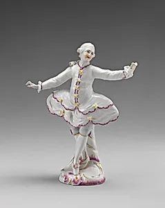 Dancer (one of a pair) by Johann Friedrich Lück|Höchst Manufactory