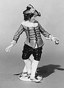 Dancer with watch by Johann Joachim Kändler|Meissen Manufactory