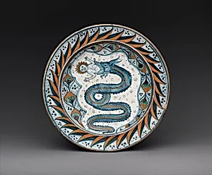 Dish with arms of the Visconti family