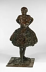 Dressed Dancer at Rest, Hands Behind Her Back, Right Leg Forward (Second State) by Edgar Degas|A.-A. Hébrard et Cie