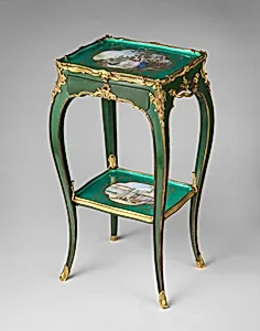 Eating and work table (one of a pair)